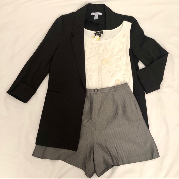 Vintage High Waisted Gray Shorts - Picture 4 of 4